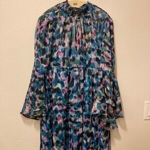 Donna Morgan Smocked Neck Empire Dress Size 2